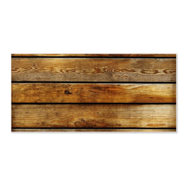 Banjado Magnettafel 78x37cm Magnetwand  Weiß Aus Metall Magnetpinnwand Pinnwand Inkl. 4 Magnete Motiv Holzbretter