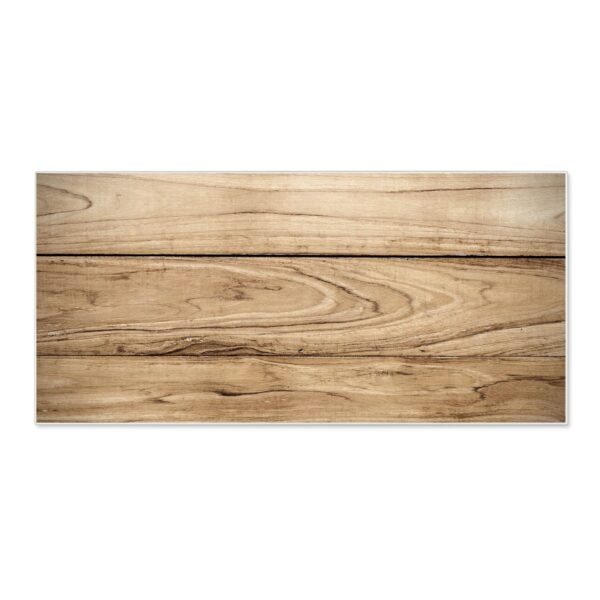 Banjado Magnettafel 78x37cm Magnetwand  Weiß Aus Metall Magnetpinnwand Pinnwand Inkl. 4 Magnete Motiv Holzplanken