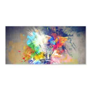 Banjado Magnettafel 78x37cm Magnetwand  Weiß Aus Metall Magnetpinnwand Pinnwand Inkl. 4 Magnete Motiv Idee