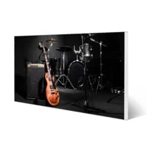 Banjado Magnettafel 78x37cm Magnetwand  Weiß Aus Metall Magnetpinnwand Pinnwand Inkl. 4 Magnete Motiv Jam Session