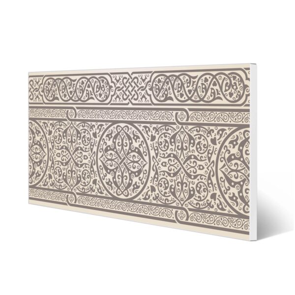 Banjado Magnettafel 78x37cm Magnetwand  Weiß Aus Metall Magnetpinnwand Pinnwand Inkl. 4 Magnete Motiv Keltischer Knoten