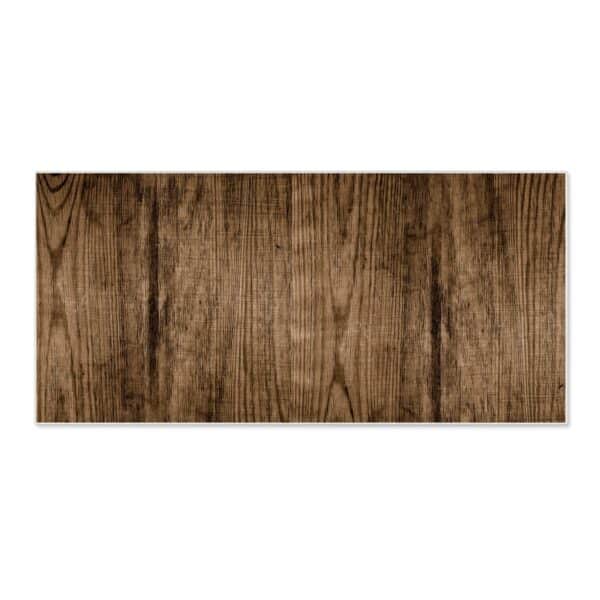 Banjado Magnettafel 78x37cm Magnetwand  Weiß Aus Metall Magnetpinnwand Pinnwand Inkl. 4 Magnete Motiv Maserung Dunkel