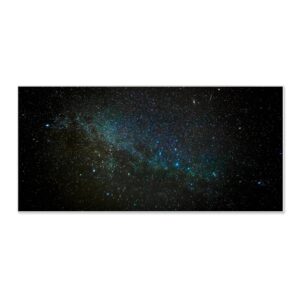Banjado Magnettafel 78x37cm Magnetwand  Weiß Aus Metall Magnetpinnwand Pinnwand Inkl. 4 Magnete Motiv Nachthimmel