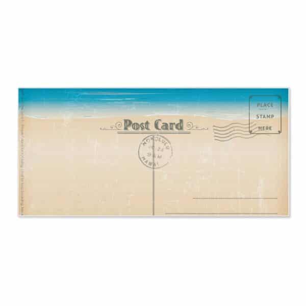 Banjado Magnettafel 78x37cm Magnetwand  Weiß Aus Metall Magnetpinnwand Pinnwand Inkl. 4 Magnete Motiv Postkarte