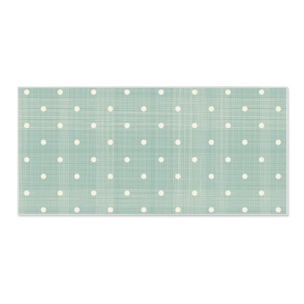 Banjado Magnettafel 78x37cm Magnetwand  Weiß Aus Metall Magnetpinnwand Pinnwand Inkl. 4 Magnete Motiv Punkte Lindgrün
