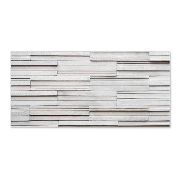 Banjado Magnettafel 78x37cm Magnetwand  Weiß Aus Metall Magnetpinnwand Pinnwand Inkl. 4 Magnete Motiv Relief