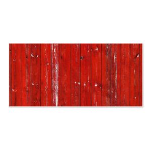 Banjado Magnettafel 78x37cm Magnetwand  Weiß Aus Metall Magnetpinnwand Pinnwand Inkl. 4 Magnete Motiv Rote Holzlatten