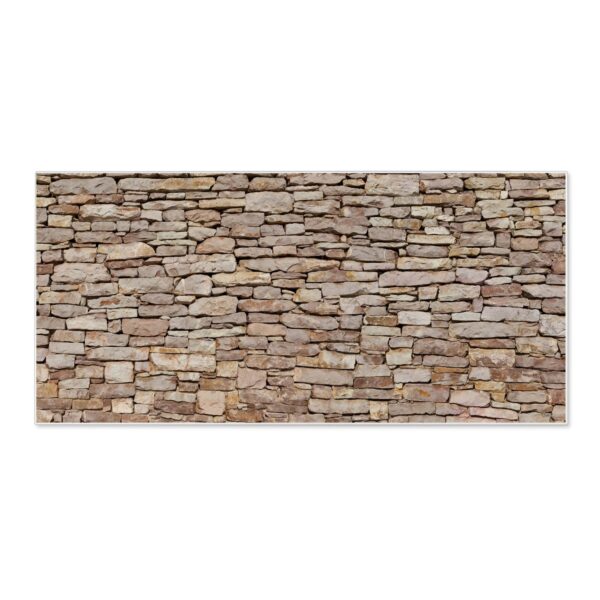 Banjado Magnettafel 78x37cm Magnetwand  Weiß Aus Metall Magnetpinnwand Pinnwand Inkl. 4 Magnete Motiv Stadtmauer