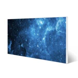 Banjado Magnettafel 78x37cm Magnetwand  Weiß Aus Metall Magnetpinnwand Pinnwand Inkl. 4 Magnete Motiv Universum