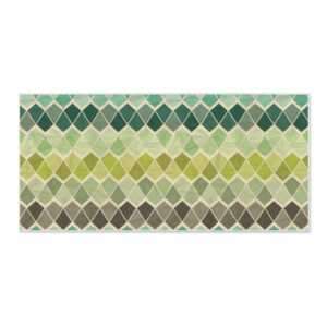 Banjado Magnettafel 78x37cm Magnetwand  Weiß Aus Metall Magnetpinnwand Pinnwand Inkl. 4 Magnete Motiv Vier Farben Grün