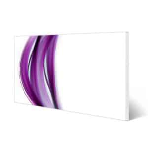 Banjado Magnettafel 78x37cm Magnetwand  Weiß Aus Metall Magnetpinnwand Pinnwand Inkl. 4 Magnete Motiv Violet Element