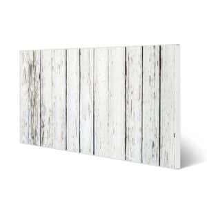 Banjado Magnettafel 78x37cm Magnetwand  Weiß Aus Metall Magnetpinnwand Pinnwand Inkl. 4 Magnete Motiv Weißer Bretterzaun