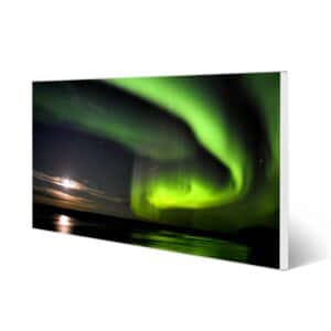 Banjado Magnettafel 78x37cm Magnetwand  Weiß Aus Metall Magnetpinnwand Pinnwand Inkl. 4 Magnete Motiv Wetterleuchten