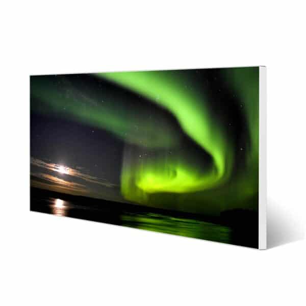 Banjado Magnettafel 78x37cm Magnetwand  Weiß Aus Metall Magnetpinnwand Pinnwand Inkl. 4 Magnete Motiv Wetterleuchten