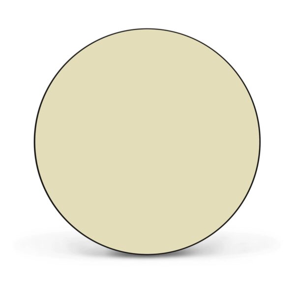 Banjado Magnettafel Rund Größe 47cm Magnetwand Schwarz Aus Metall Magnetpinnwand Pinnwand Motiv Beige