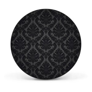 Banjado Magnettafel Rund Größe 47cm Magnetwand Schwarz Aus Metall Magnetpinnwand Pinnwand Motiv Black Deluxe