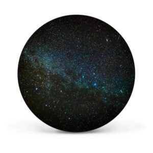 Banjado Magnettafel Rund Größe 47cm Magnetwand Schwarz Aus Metall Magnetpinnwand Pinnwand Motiv Nachthimmel