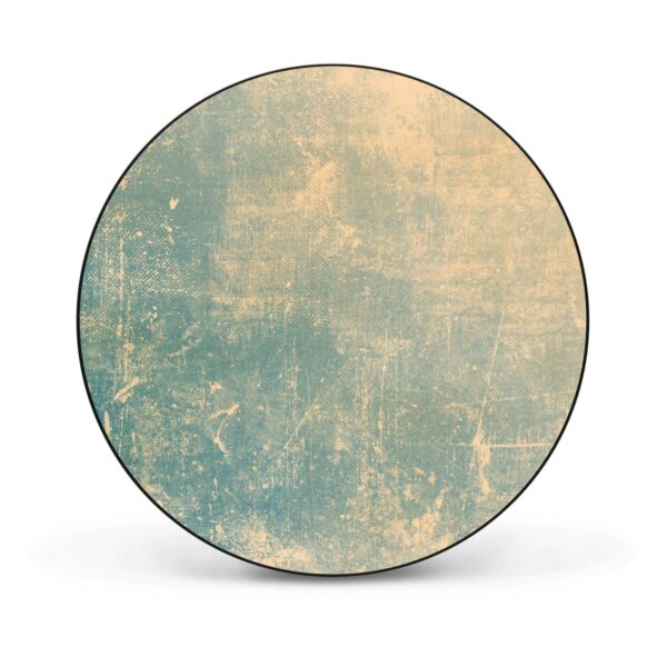 Banjado Magnettafel Rund Größe 47cm Magnetwand Schwarz Aus Metall Magnetpinnwand Pinnwand Motiv Patina Grün