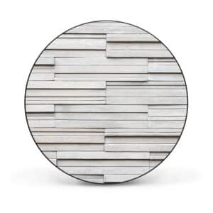 Banjado Magnettafel Rund Größe 47cm Magnetwand Schwarz Aus Metall Magnetpinnwand Pinnwand Motiv Relief