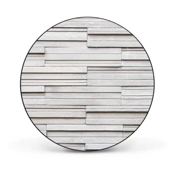 Banjado Magnettafel Rund Größe 47cm Magnetwand Schwarz Aus Metall Magnetpinnwand Pinnwand Motiv Relief