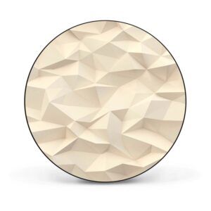 Banjado Magnettafel Rund Größe 47cm Magnetwand Schwarz Aus Metall Magnetpinnwand Pinnwand Motiv Steinwand 2