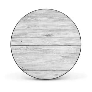 Banjado Magnettafel Rund Größe 47cm Magnetwand Schwarz Aus Metall Magnetpinnwand Pinnwand Motiv Weiß Gebeizt