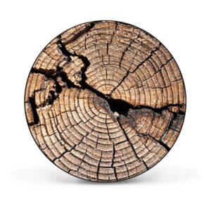 Banjado Magnettafel Rund Größe 47cm Magnetwand Schwarz Aus Metall Magnetpinnwand Pinnwand Motiv Zeichen Der Zeit