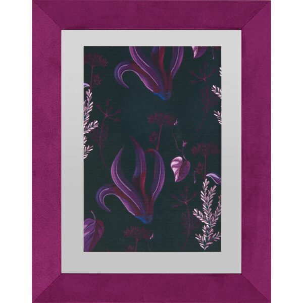 Bilderrahmen in Samtoptik Dark Wonder 10 cm x 15 cm Magenta