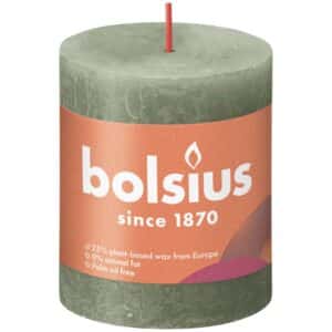 Bolsius Rustik-Kerze Shine 80/68 mm Frische Olive