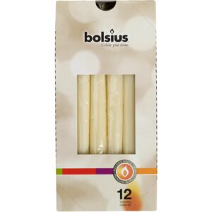 Bolsius Spitzkerzen cellophaniert 245/24 mm Elfenbein