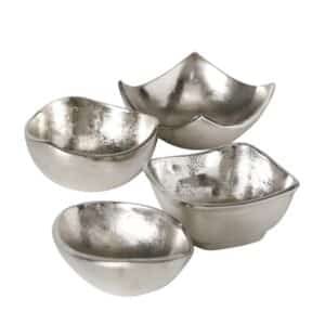 Boltze Schale Phillina 4-fach Sortiert Silber