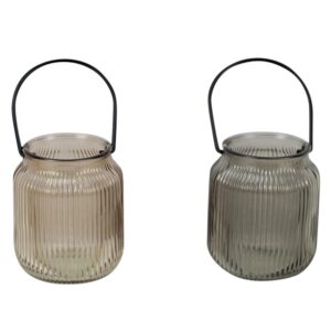 Boltze Windlicht 2-fach Sortiert Ø 9 cm x 10