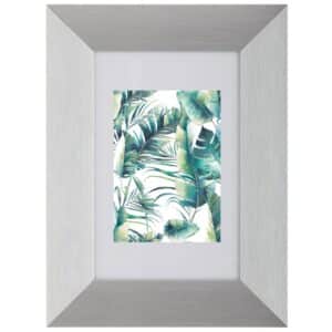 Breiter Aluminiumrahmen 10 cm x 15 cm Silber