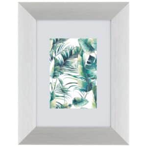 Breiter Aluminiumrahmen 13 cm x 18 cm Silber