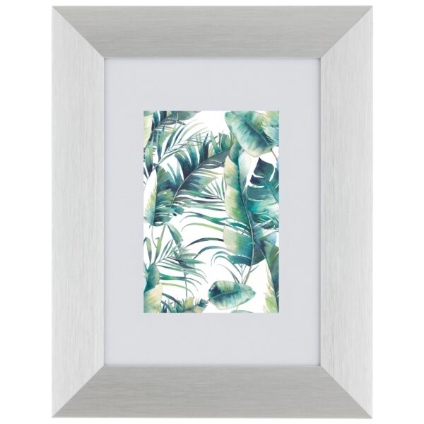 Breiter Aluminiumrahmen 13 cm x 18 cm Silber
