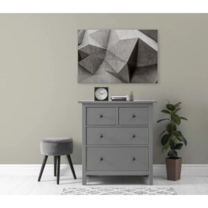 Bricoflor 3D Bild Bouldern Motiv Modernes Wandbild Im Industrial Style Geometrisch Leinwandbild In Betonoptik Für Büro Und Küche