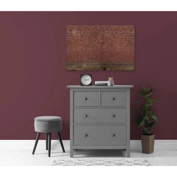 Bricoflor 3D Bild In Backstein Optik Für Teenager Und Küche Industrielles Wandbild Mit Klinkerstein Mauer Leinwand 120 X 80 Cm