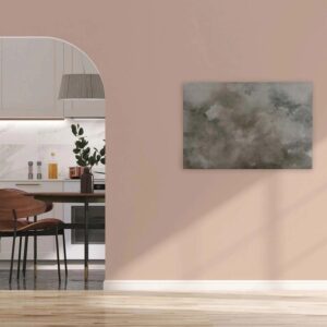 Bricoflor Aquarell Bild Abstrakt Grau Beige Wandbild In 120 X 80 Cm Für Wohnzimmer Und Schlafzimmer Dkeo Leinwandbild Wasserfarben