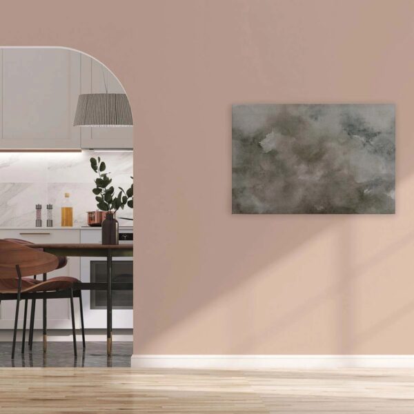 Bricoflor Aquarell Bild Abstrakt Grau Beige Wandbild In 120 X 80 Cm Für Wohnzimmer Und Schlafzimmer Dkeo Leinwandbild Wasserfarben