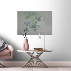 Bricoflor Ausgefallenes Leinwand Bild Im Stillleben Stil Neobarock Wandbild In Grau Und Pastell Gemälde Leinwandbild In Betonoptik Für Wohnzimmer