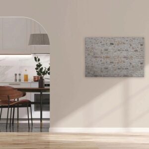 Bricoflor Badezimmer Deko Wandbilder In 120 X 80 Cm Leinwandbild In Steinoptik Hellgrau Ideal Für Küche Und Wohnzimmer