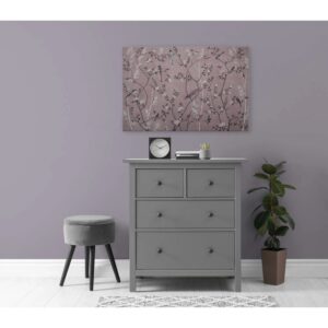 Bricoflor Bild Altrosa Asiatisches Wandbild Mit Vögeln In Baum Romantisches Leinwandbild Chinesisch 90 X 60 Cm Für Schlafzimmer