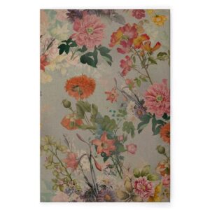 Bricoflor Bild Botanik Im Vintage Stil Buntes Wandbild Mit Blumen Botanical Leinwandbild In 60 X 90 Cm Ideal Für Schlafzimmer