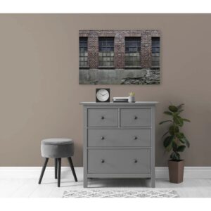 Bricoflor Bild Lost Places Auf Leinwand Alte Fabrik Wandbild Im Industrial Style Vintage Leinwandbild 120 X 80 Cm Für Wohnzimmer