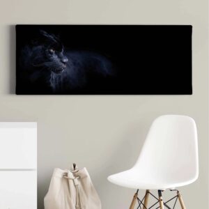 Bricoflor Bild Schwarzer Panther Tierfotografie Leinwand Bild In Schwarz Wohnzimmer Und Schlafzimmer Leinwandbild Mit Panter Motiv