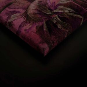 Bricoflor Bild Tropischer Regenwald Lila Grün Urwald Leinwandbild 90 X 60 Cm Dschungel Wandbild Für Schlafzimmer Und Wohnzimmer