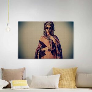 Bricoflor Boho Wandbild Im Hippie Stil Ausgefallenes Bild Auf Leinwand In Beige Braun Sommer Leinwandbild Mit Festival Motiv Für Wohnzimmer
