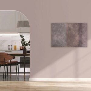 Bricoflor Deko Wandbild In Beton Optik Mit Streifen Grau Rosa Leinwandbild Für Schlafzimmer Und Jugendzimmer In 120 X 80 Cm