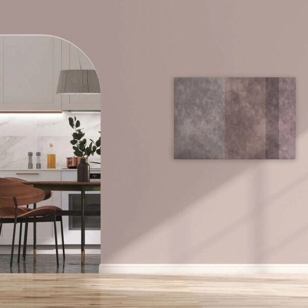 Bricoflor Deko Wandbild In Beton Optik Mit Streifen Grau Rosa Leinwandbild Für Schlafzimmer Und Jugendzimmer In 120 X 80 Cm