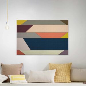 Bricoflor Geometrisches Bild Auf Leinwand Bunt Modernes Leinwandbild Mit Grafischem Design Buntes Wandbild Auf Canvas Für Büro Und Wohnzimmer